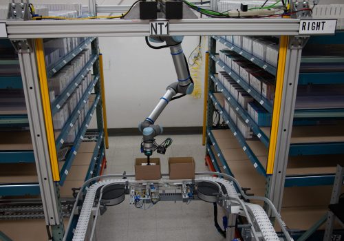 Cobot in actie