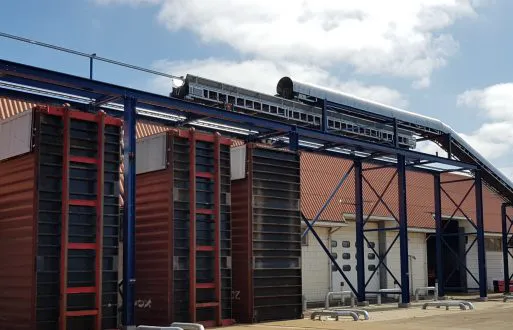 Container vulsysteem