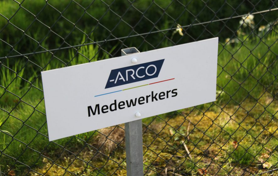 Bordje medewerkers ARCO