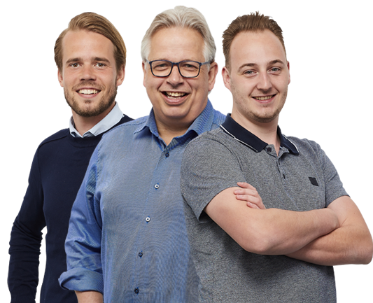 Medewerkers Bjorn, Bram en Albert