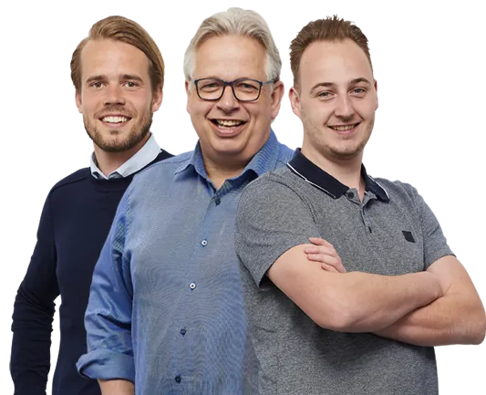 Medewerkers Bjorn, Bram en Albert