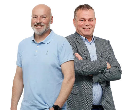 Rob en Ger, medewerkers van ARCO